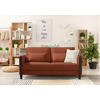 SCHLAFSOFA in Cord Schwarz, Rostfarben  - Rostfarben/Schwarz, Design, Holz/Textil (174/88/104cm) - Niels Andersson