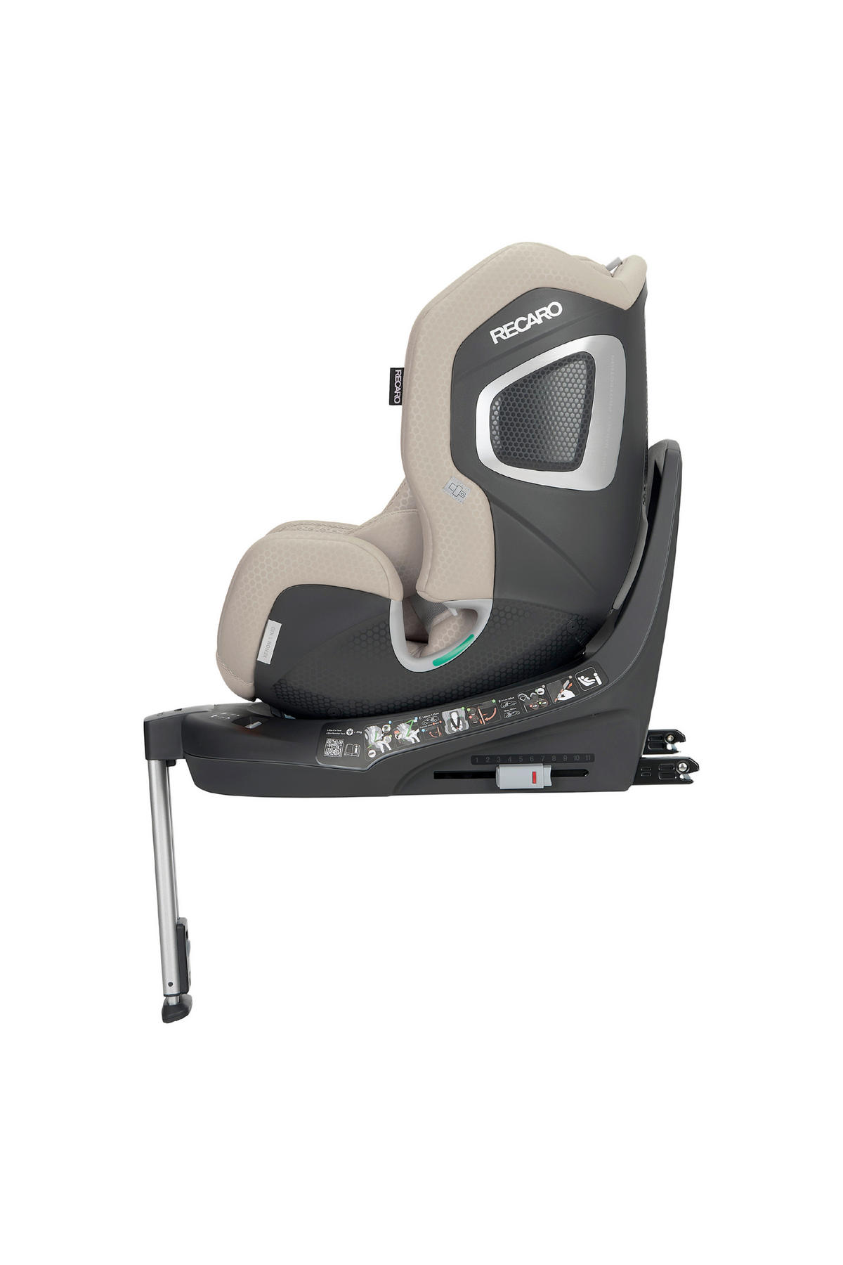 REBOARDER-KINDERSITZ Xenon 1 Kid  - Beigebraun, Basics, Kunststoff/Textil (44/58-77/58,5cm) - RECARO