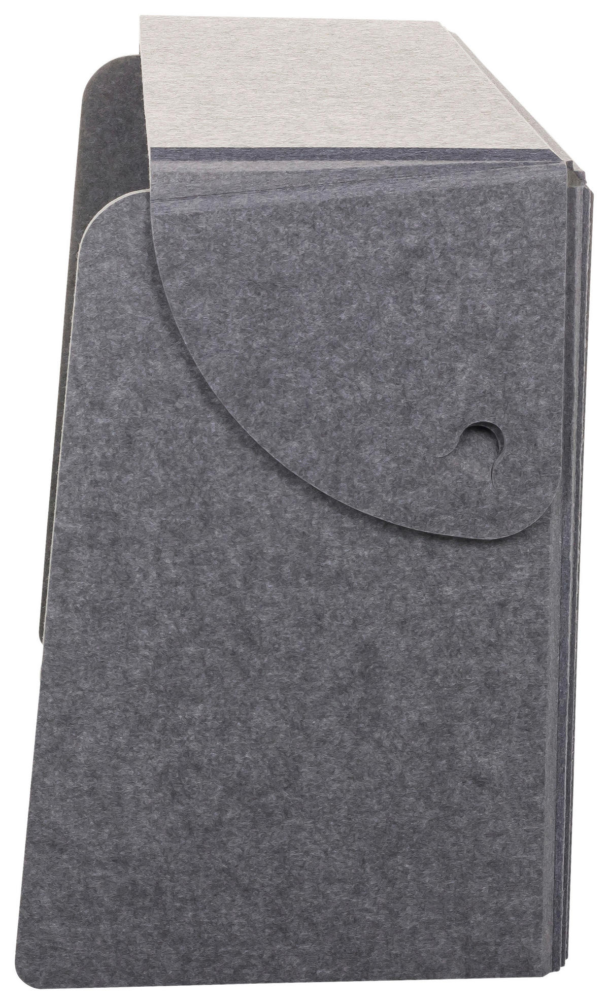TRENNWAND Textil, Kunststoff Grau  - Grau, Basics, Kunststoff/Textil (84/58/40cm) - MID.YOU