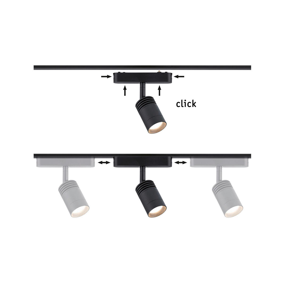 SCHIENENSYSTEM-STRAHLER Veya Zoom 13.1/16.1/2.4 cm  - Design (13.1/16.1/2.4cm) - Paulmann