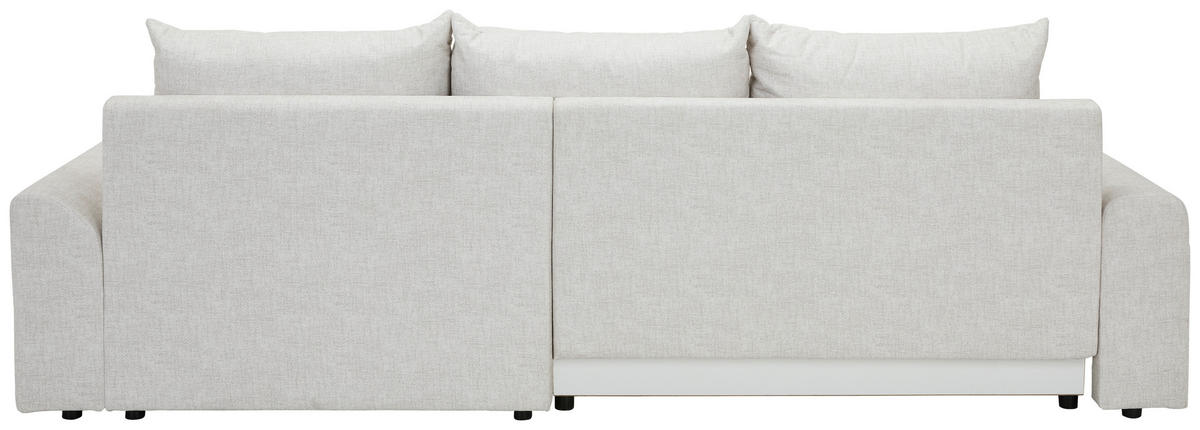 ECKSOFA Naturfarben Mikrofaser  - Schwarz/Naturfarben, KONVENTIONELL, Kunststoff/Textil (295/169cm) - Carryhome