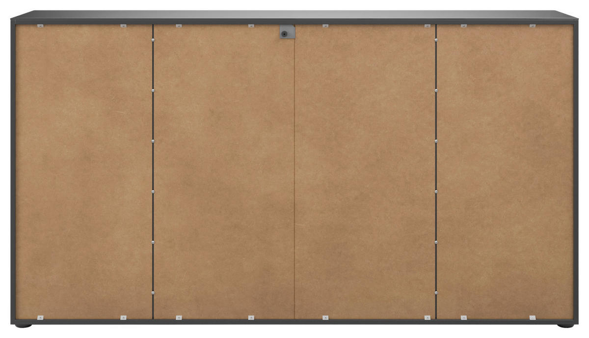 SIDEBOARD Style  in 180/98,7/40 cm  - Chromfarben/Anthrazit, Basics, Glas/Holzwerkstoff (180/98,7/40cm)