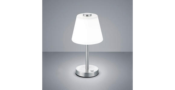 LED-TISCHLEUCHTE - Weiß/Nickelfarben, KONVENTIONELL, Glas/Metall (15/29cm) - Novel
