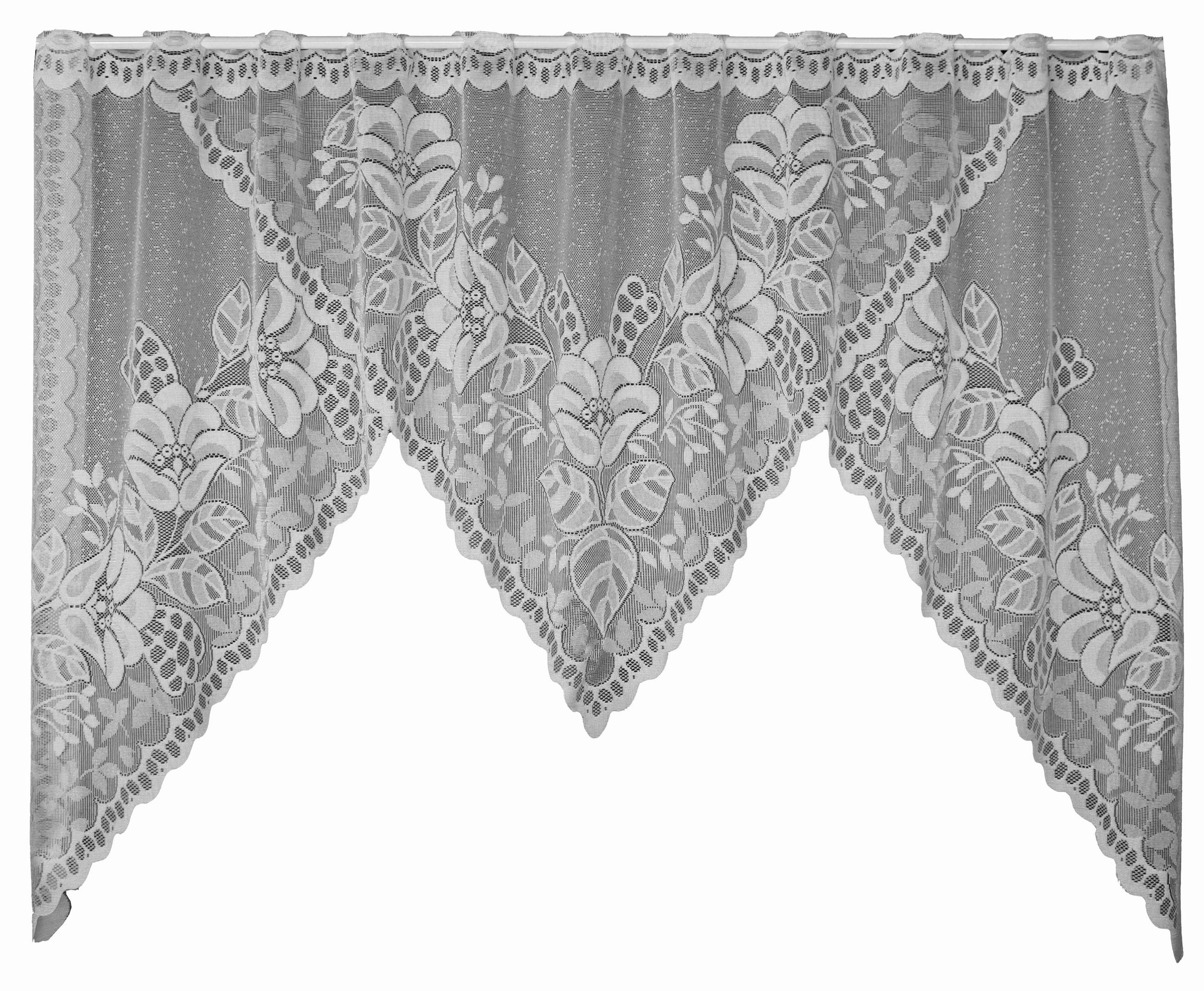 KURZGARDINENSET   150/75 cm   - Weiß, KONVENTIONELL, Textil (150/75cm)