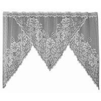 KURZGARDINENSET   150/75 cm   - Weiß, KONVENTIONELL, Textil (150/75cm)