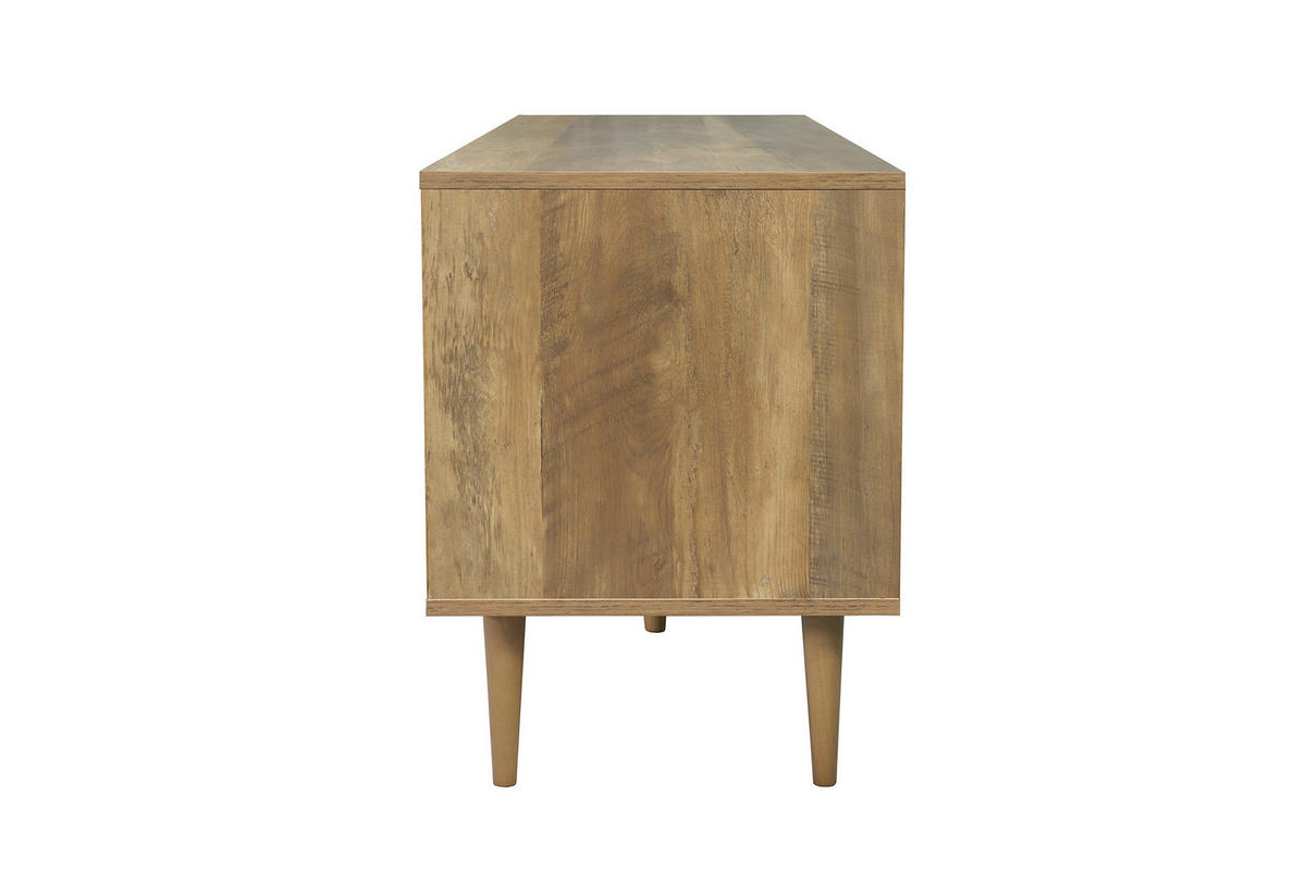 LOWBOARD  in 160/55/40 cm  - Naturfarben/Grau, Design, Holzwerkstoff (160/55/40cm) - Livetastic