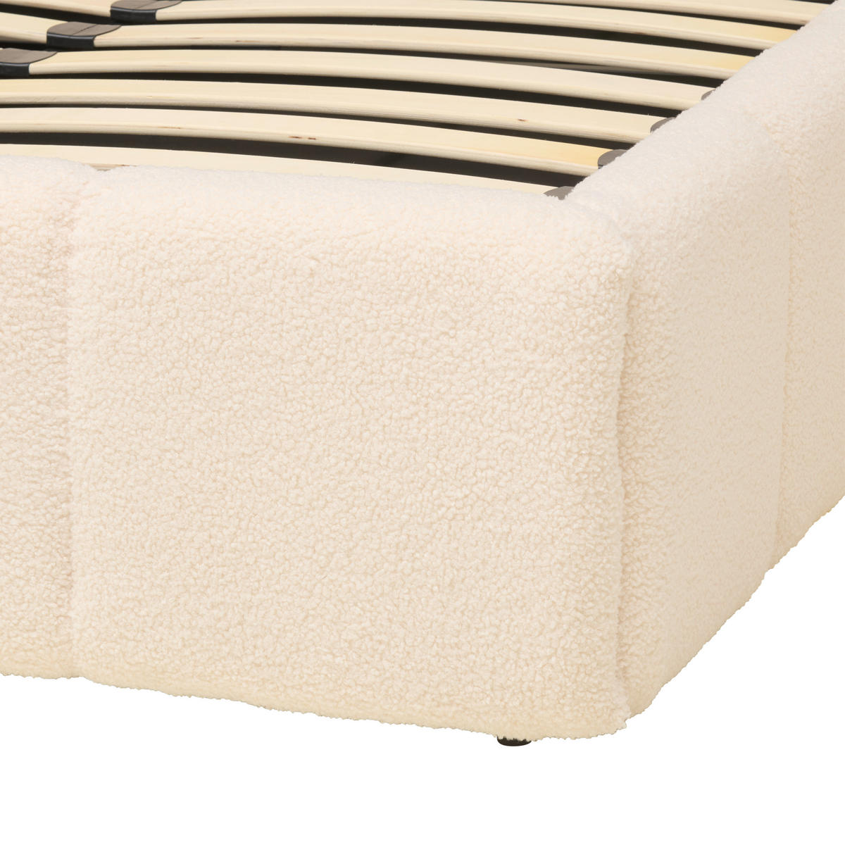 POLSTERBETT Lattenrost Beige 180/200 cm  - Beige/Schwarz, MODERN, Holz/Kunststoff (180/200cm) - Livetastic