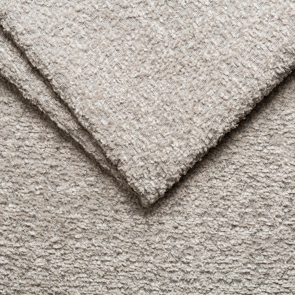 ECKSOFA 318/217 cm  in Bouclé Silberfarben Zierkissen, Rückenkissen, Rücken echt  318/217 cm  - Silberfarben/Schwarz, MODERN, Textil/Metall (318/217cm) - Carryhome