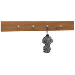 GARDEROBENLEISTE  in Eichefarben  - Eichefarben, Design, Holzwerkstoff/Metall (98/12/5,5cm) - Dieter Knoll