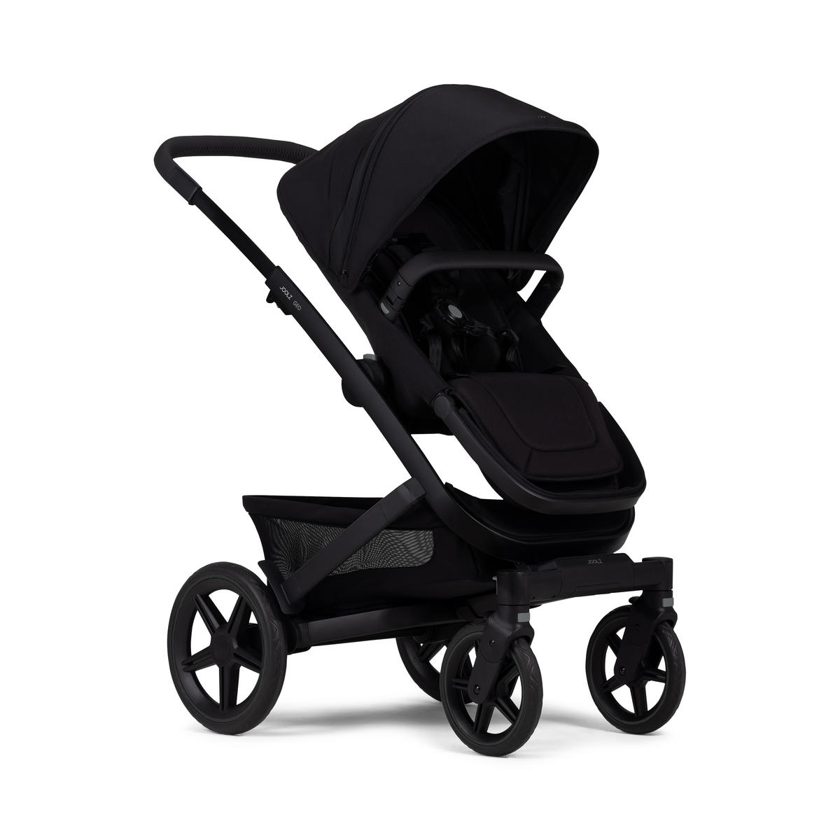 KINDERWAGENSET Geo3 Mono  - Schwarz, Basics, Textil/Metall (60/92-113/77-105cm) - Joolz