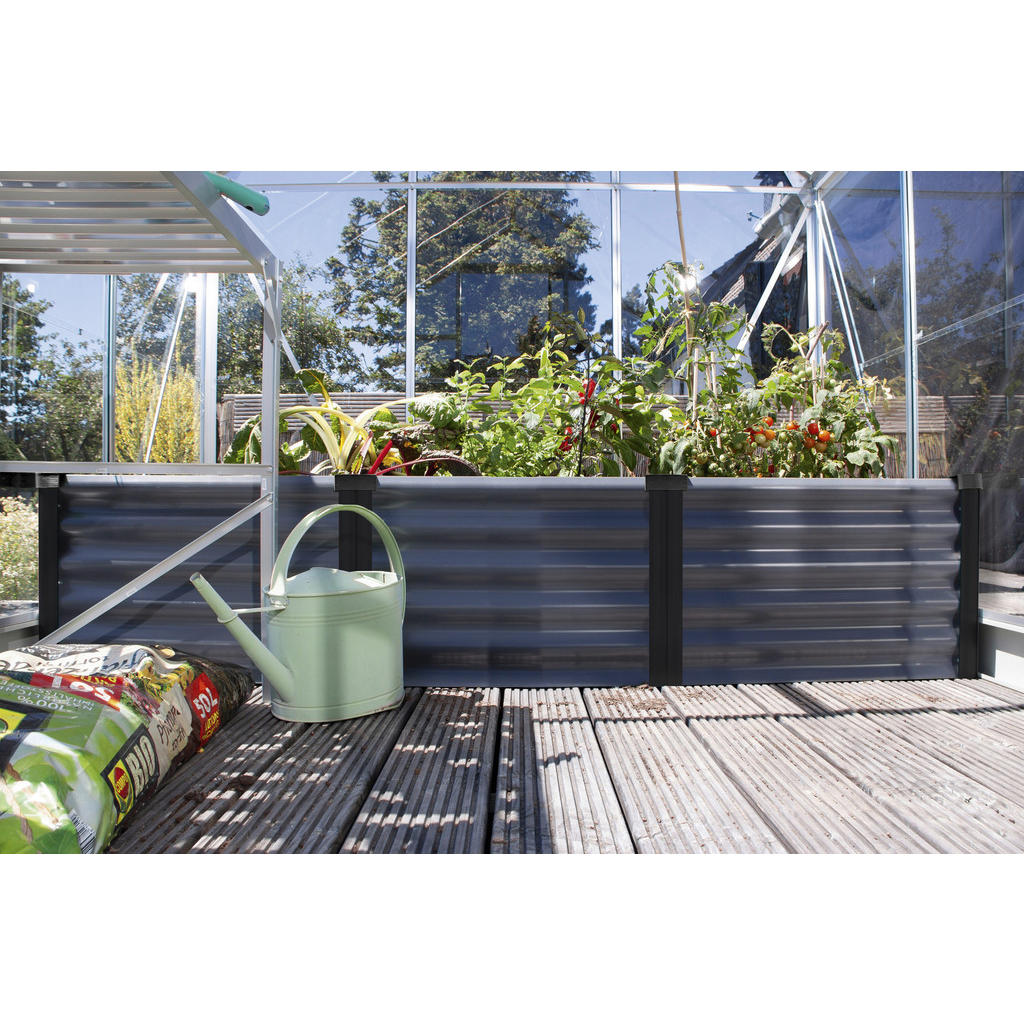 Hochbeet Stahl Linus BxHxT: 65x40,3x185 Anthrazit/Schwarz
