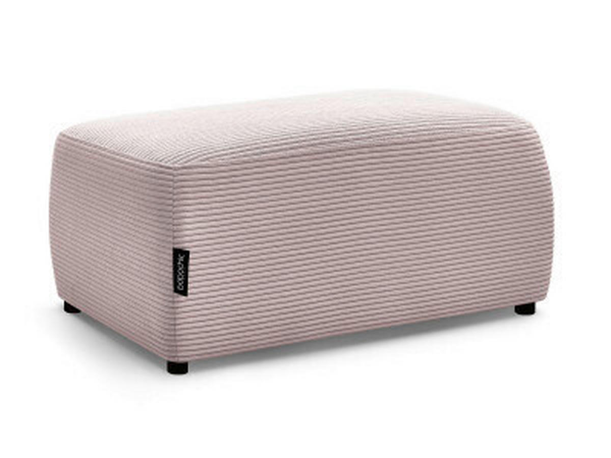 HOCKER ATILLA Cord Lila  - Lila/Schwarz, MODERN, Kunststoff/Textil (92/44/48cm)
