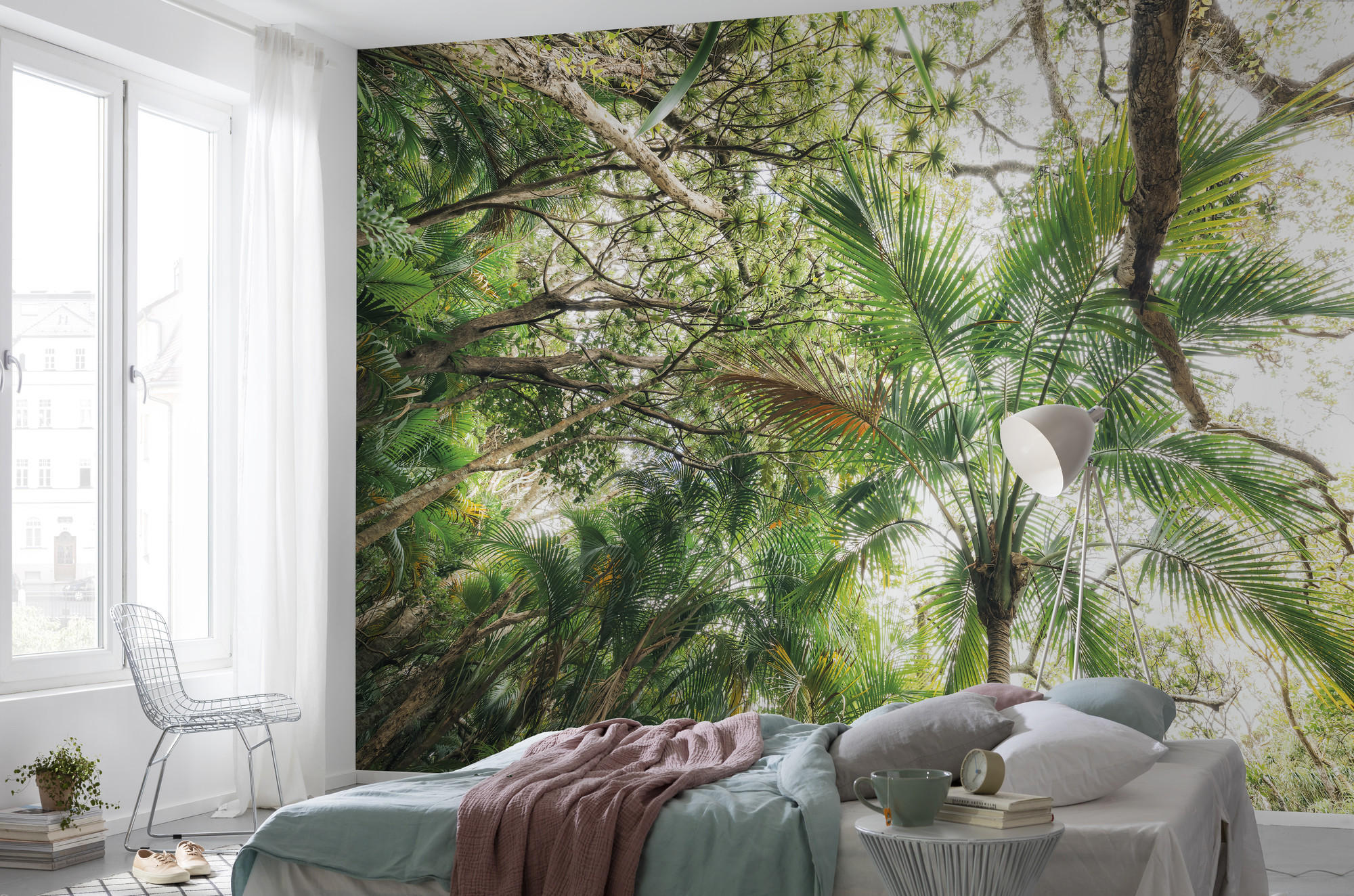 FOTOTAPETE  - Grün, Trend, Textil (450/280cm)