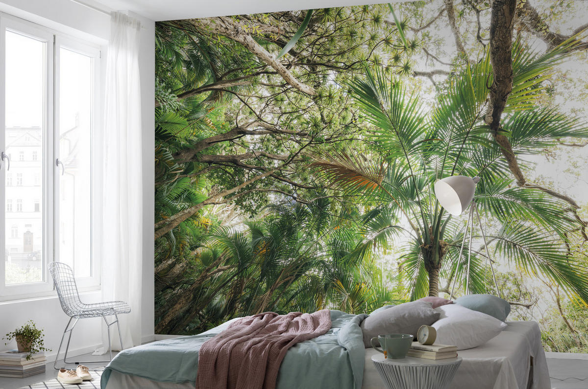FOTOTAPET 450/280 cm  - grön, Trend, textil (450/280cm)