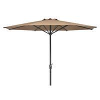 SONNENSCHIRM 320 cm Naturfarben  - Anthrazit/Naturfarben, Basics, Textil/Metall (320/250/320cm) - Schneider