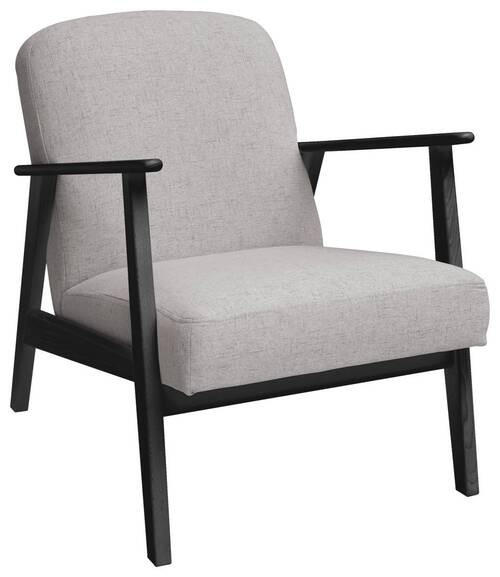SESSEL in Webstoff Beige, Grau, Schwarz  - Beige/Schwarz, Natur, Holz/Textil (63/78/78cm) - Livetastic