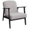 SESSEL Webstoff Grau, Beige, Schwarz    - Beige/Schwarz, Natur, Holz/Textil (63/78/78cm) - Livetastic