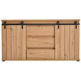 SIDEBOARD in 160/86/40 cm - Eichefarben/Schwarz, LIFESTYLE, Holzwerkstoff/Kunststoff (160/86/40cm) - Landscape