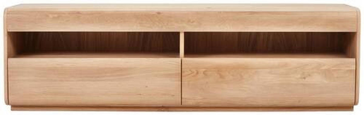 LOWBOARD  in 180/53/50 cm  - Wildeiche, Natur, Holz (180/53/50cm) - Linea Natura