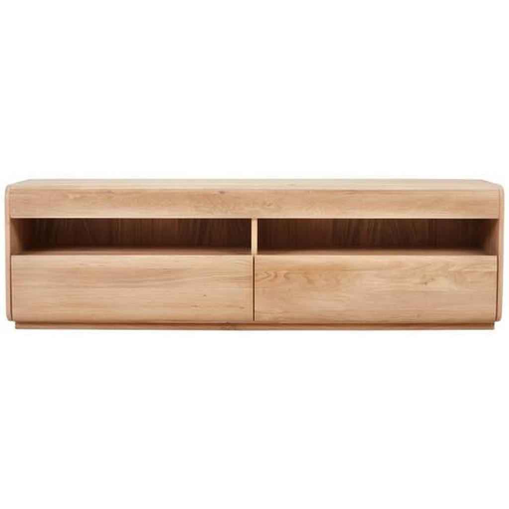 Thumbnail - Linea Natura Lowboard, Wildeiche, Holz, Wildeiche, massiv, 2 Schubladen, 180x53x50 cm, Typenauswahl, Beimöbel erhältlich...