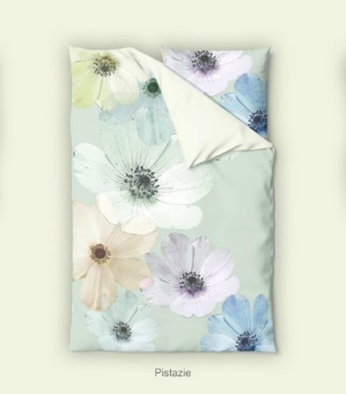 WENDEBETTWÄSCHE Satin 140/200 cm  - Grün, Textil (140/200cm) - Bio:Vio