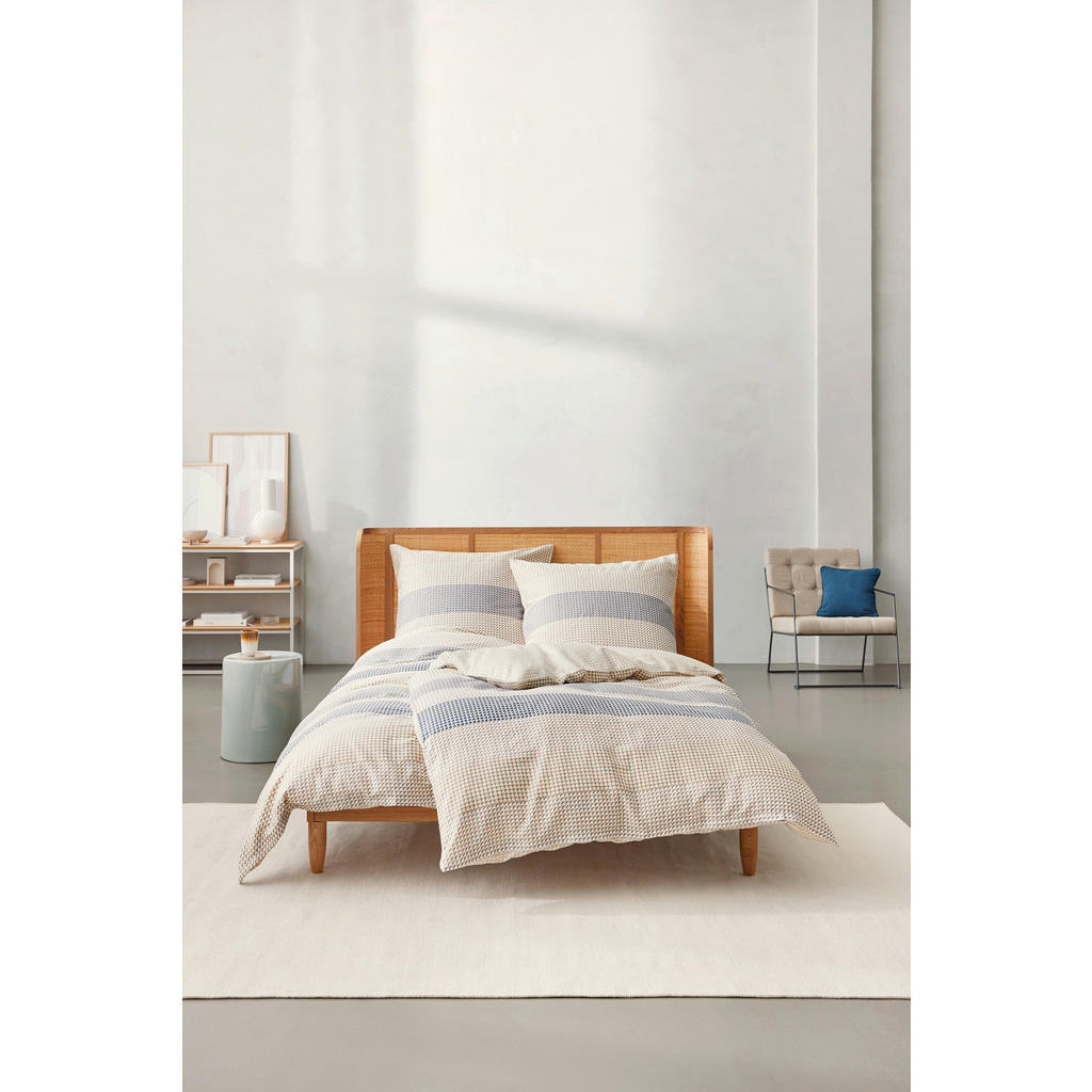 Thumbnail - Esprit Wendebettwäsche E-Benno, Creme, Mehrfarbig, Hellgrau, Beige, Textil, Streifen, 155x220 cm, Oeko-Tex® Standard 100...