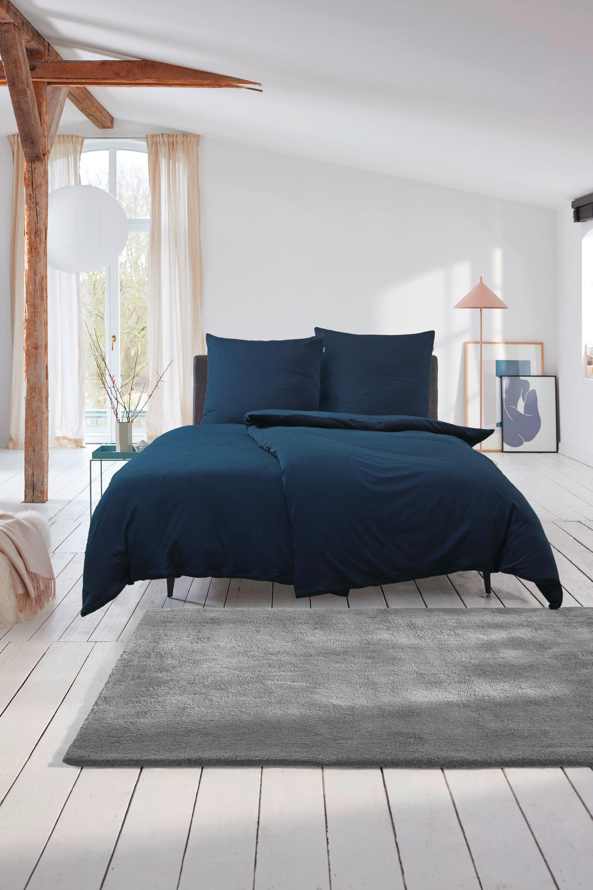 BETTWÄSCHE E-Jersey Jersey 135/200 cm  - Dunkelblau, Basics, Textil (135/200cm) - Esprit