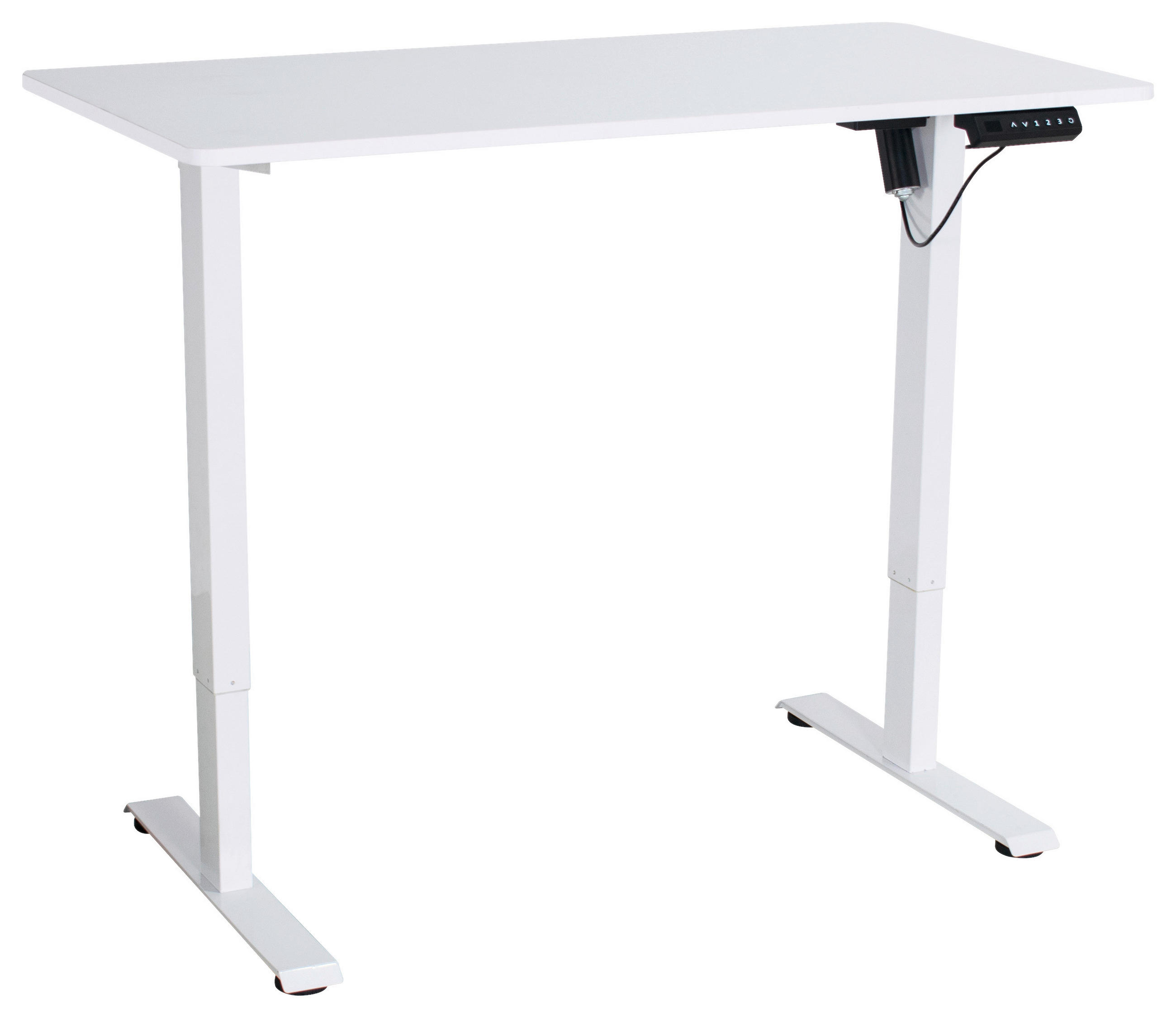 Schreibtisch B 120cm H 118cm Bady, Weiß