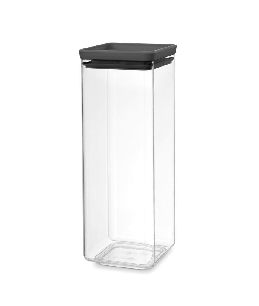 DÓZA NA POTRAVINY  - průhledné/tmavě šedá, Design, plast (11/29.5/11cm) - Brabantia