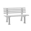 GARTENBANK 120/74/54 cm   - Weiß, Basics, Kunststoff (120/74/54cm) - Modante