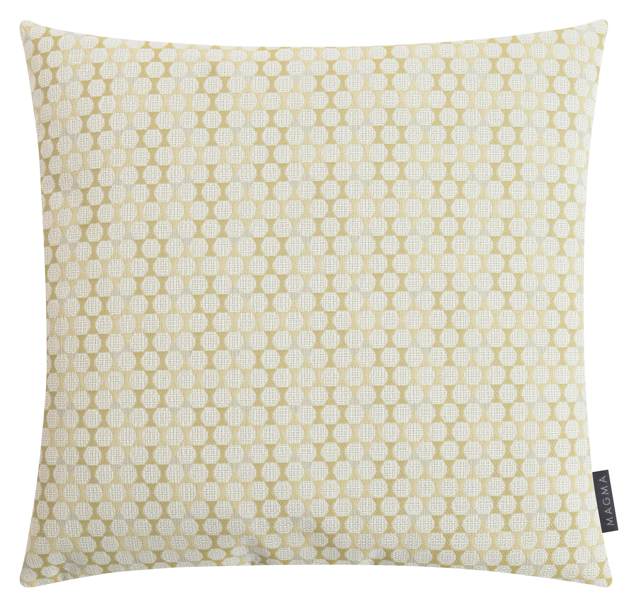 OUTDOOR-KISSENHÜLLE in  Graphik  - Creme/Hellgrün, Basics, Textil (50/50cm)
