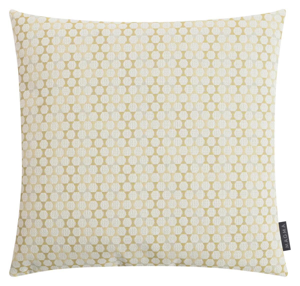 OUTDOOR-KISSENHÜLLE in  Graphik  - Creme/Hellgrün, Basics, Textil (50/50cm)