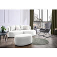 ECKSOFA in Bouclé Creme  235/166 cm  - Hellrosa/Creme, MODERN, Kunststoff/Textil (235/166cm) - Hom`in