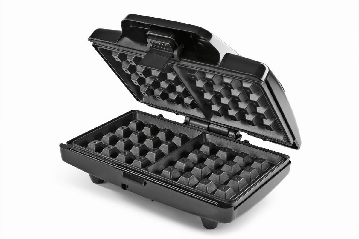 WAFFELEISEN GOURMETmaxx  - Schwarz, Basics, Kunststoff/Metall (22/17,8/8cm) - GOURMETMAXX