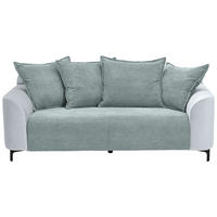 2-SITZER-SOFA in Cord, Velours Blaugrau  - Blaugrau/Schwarz, Konventionell, Textil/Metall (175/84/99cm) - Carryhome