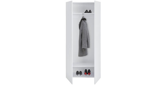 GARDEROBENSCHRANK 80/180/34 cm - Weiß, Design, Holzwerkstoff (80/180/34cm) - Hom`in