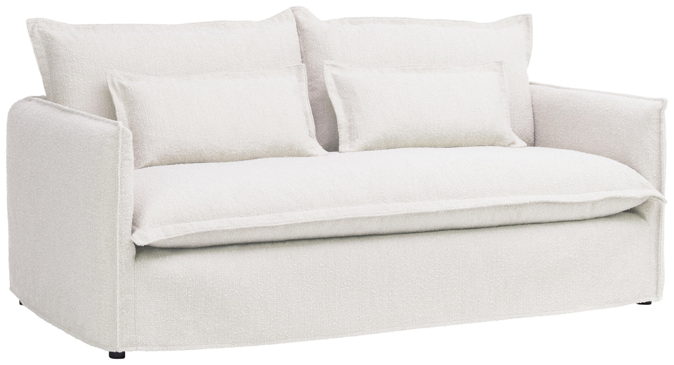 Thumbnail - Livetastic Sofa, Weiß, Textil, 2-Sitzer, Füllung: Schaumstoff, Polyester,Polyester, 195x82x98 cm, Made in EU, Rücken ech...