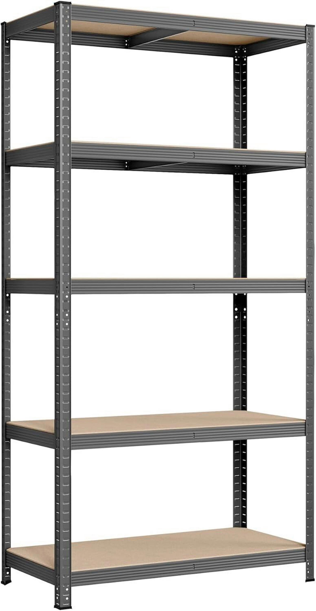 SCHWERLASTREGAL 100/200/50 cm  - Naturfarben/Grau, Basics, Holzwerkstoff/Metall (100/200/50cm)