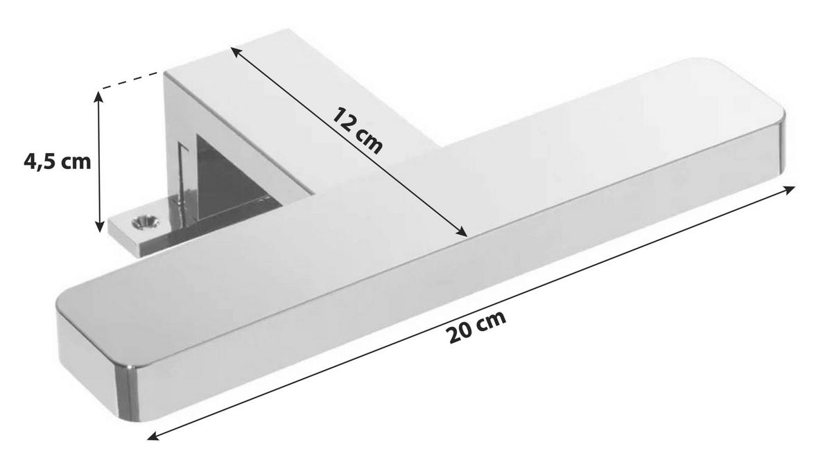 AUFBAULEUCHTE 20/4,5/12 cm   - Chromfarben, MODERN, Kunststoff (20/4,5/12cm) - MID.YOU