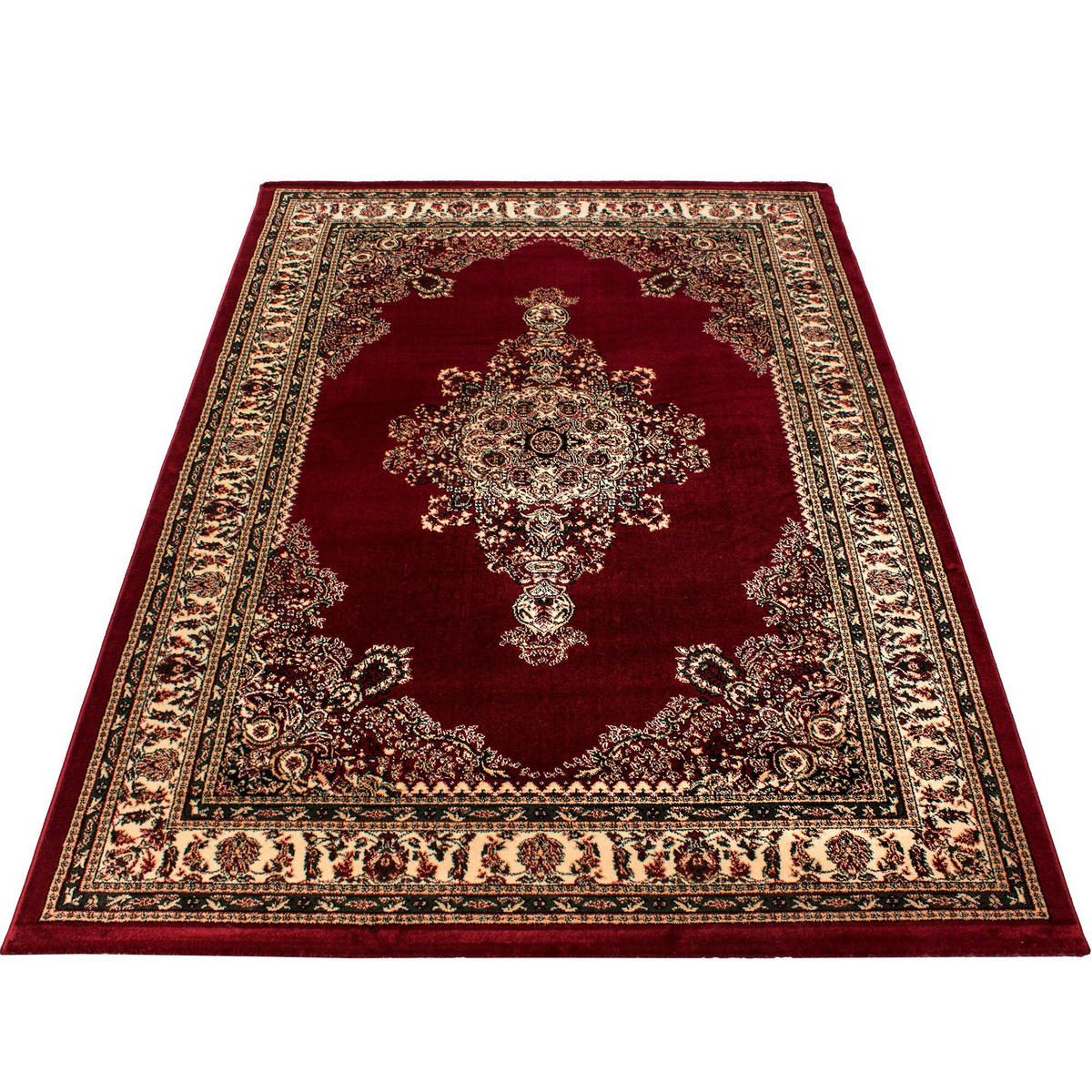 VÄVD MATTA 240/340 cm Marrakesh  - röd/multicolor, Klassisk, textil (240/340cm) - Novel