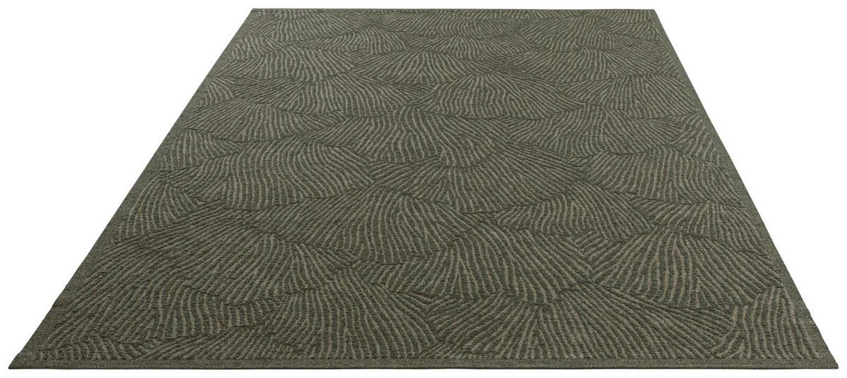 OUTDOORTEPPICH 160/230 cm Ginko Dunkelgrün  - Dunkelgrün, KONVENTIONELL, Textil (160/230cm) - Novel