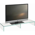 TV-AUFSATZ in Klar  - Klar, Design, Glas (110/14/35cm) - Xora