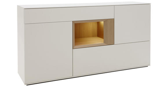 SIDEBOARD 180/92/47 cm - Eichefarben/Weiß, Design, Holz/Holzwerkstoff (180/92/47cm) - Dieter Knoll