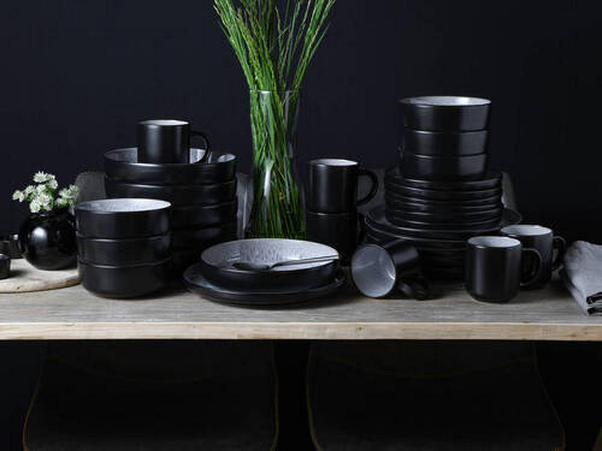 KOMPLETT SERVIS 30 delar  - ljusgrå, Trend, keramik - Creatable