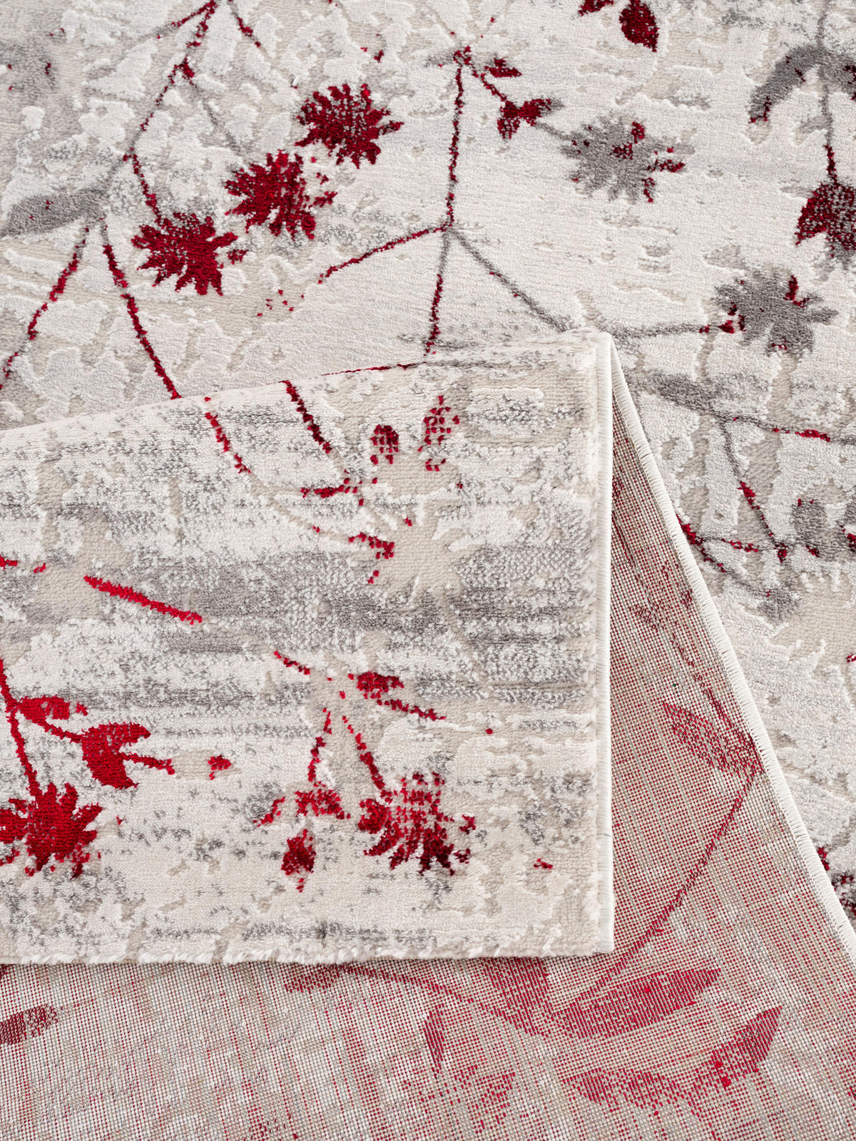 WEBTEPPICH 133/190 cm Antea Rot  - Rot, KONVENTIONELL, Textil (133/190cm) - Novel