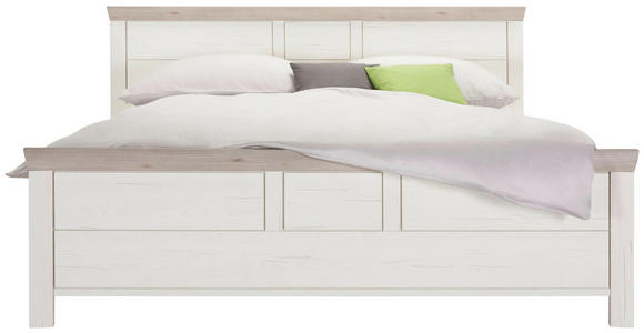 BETT 180/200 cm in Grau, Weiß - Weiß/Grau, LIFESTYLE, Holzwerkstoff (180/200cm) - Hom`in