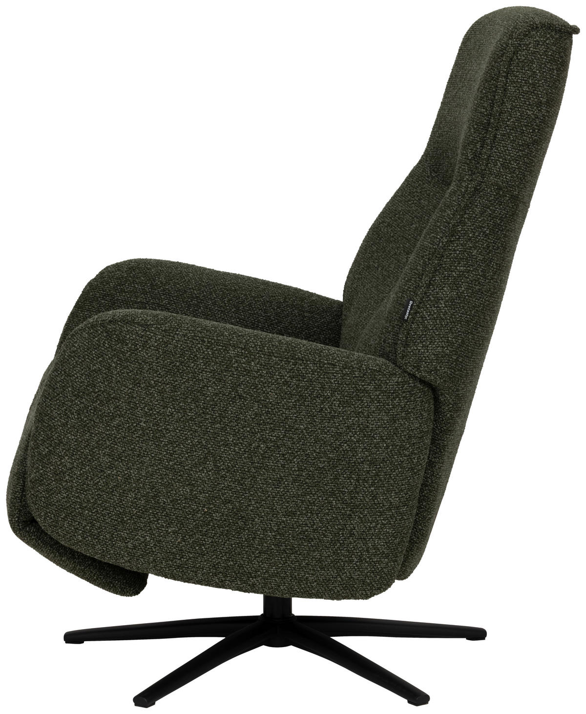 RELAXSESSEL Webstoff    - Dunkelgrün/Schwarz, Design, Holz/Textil (77/112/86cm) - Livetastic
