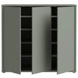 SCHUHSCHRANK Alice Springs  in 109,2/99,1/34,9 cm  - Salbeigrün/Grau, MODERN, Holzwerkstoff/Kunststoff (109,2/99,1/34,9cm) - Xora