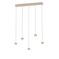 LAMPĂ SUSPENDATĂ CU LED 102/10,5/180 cm  - nisipiu, Design, metal (102/10,5/180cm)