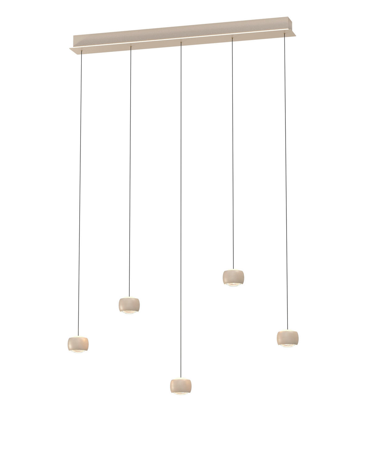 LAMPĂ SUSPENDATĂ CU LED 102/10,5/180 cm  - nisipiu, Design, metal (102/10,5/180cm)